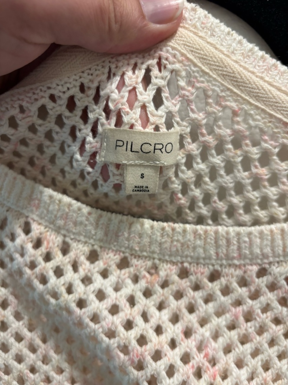 Pilcro Open-Knit Lightweight Sweater, size S - Picture 4 of 7